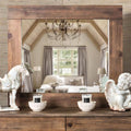 BM123585 Janeiro Transitional Style Mirror In Rustic Natural Tone Finish