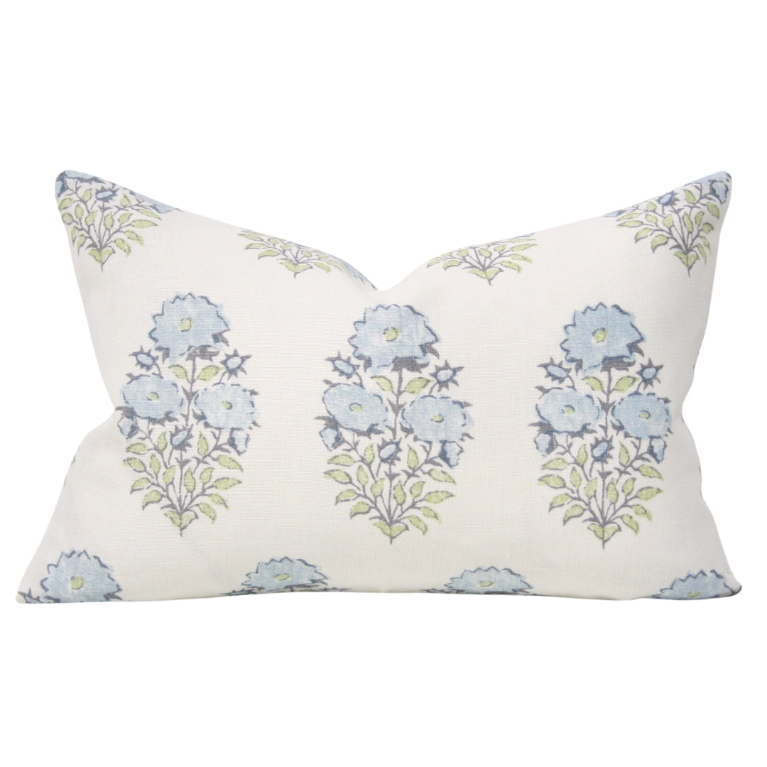 Mughal Flower Monsoon Blue and Green (Last Chance)
