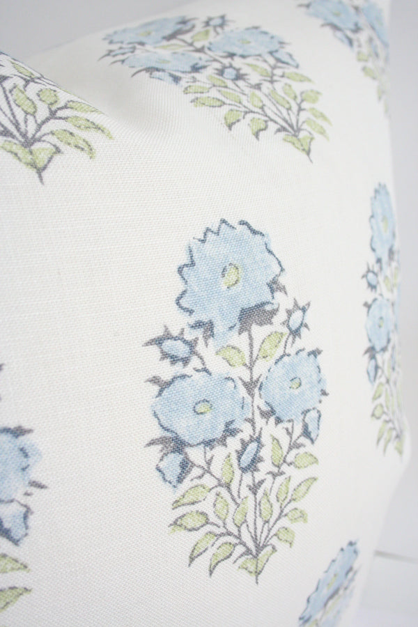 Mughal Flower Monsoon Blue and Green (Last Chance)